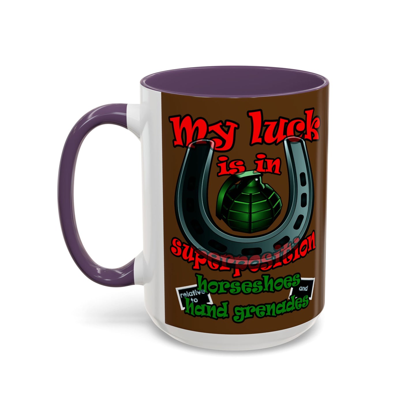 my luck - Accent Mug (brown)