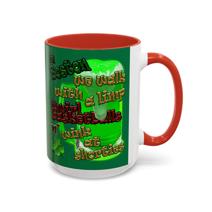 celtics logo - Accent Mug (dark green)