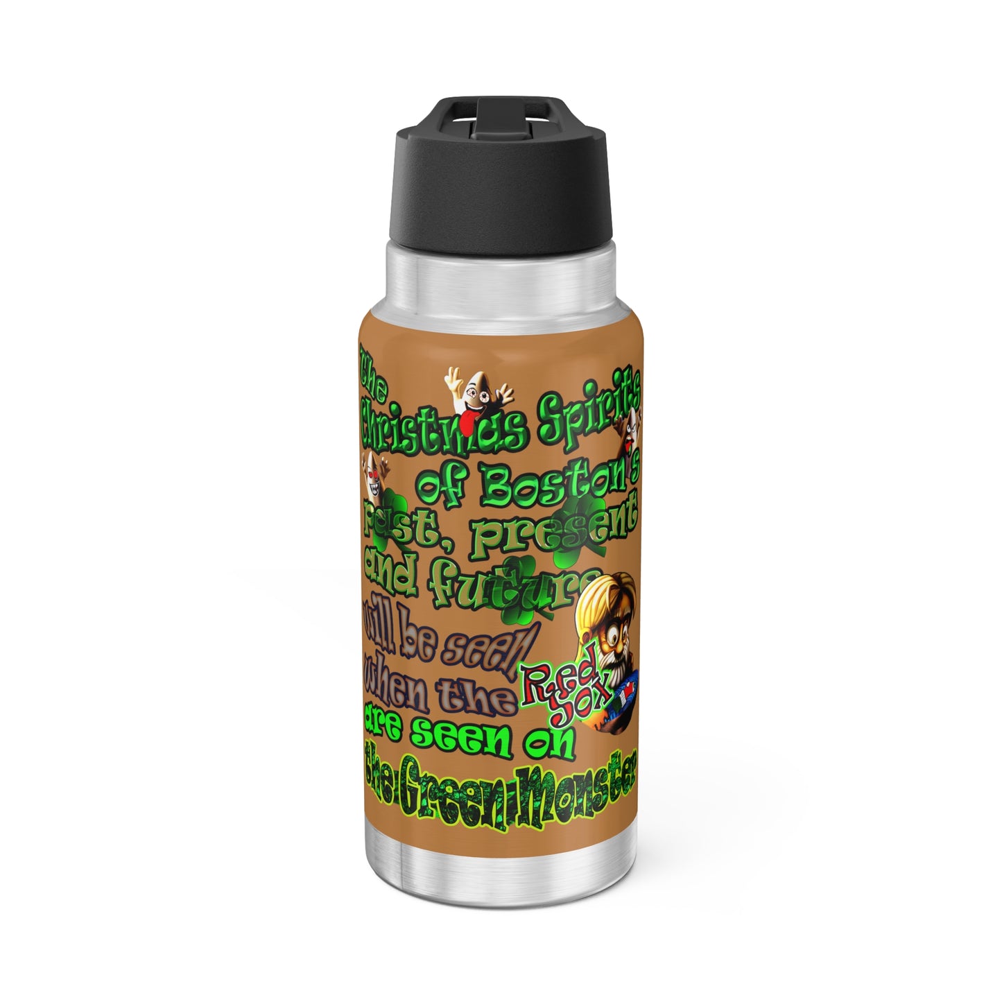 christmas spirits of boston - Gator Tumbler, 32oz (light brown)