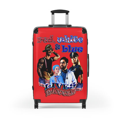 rw&b lives matter - Suitcase (red)
