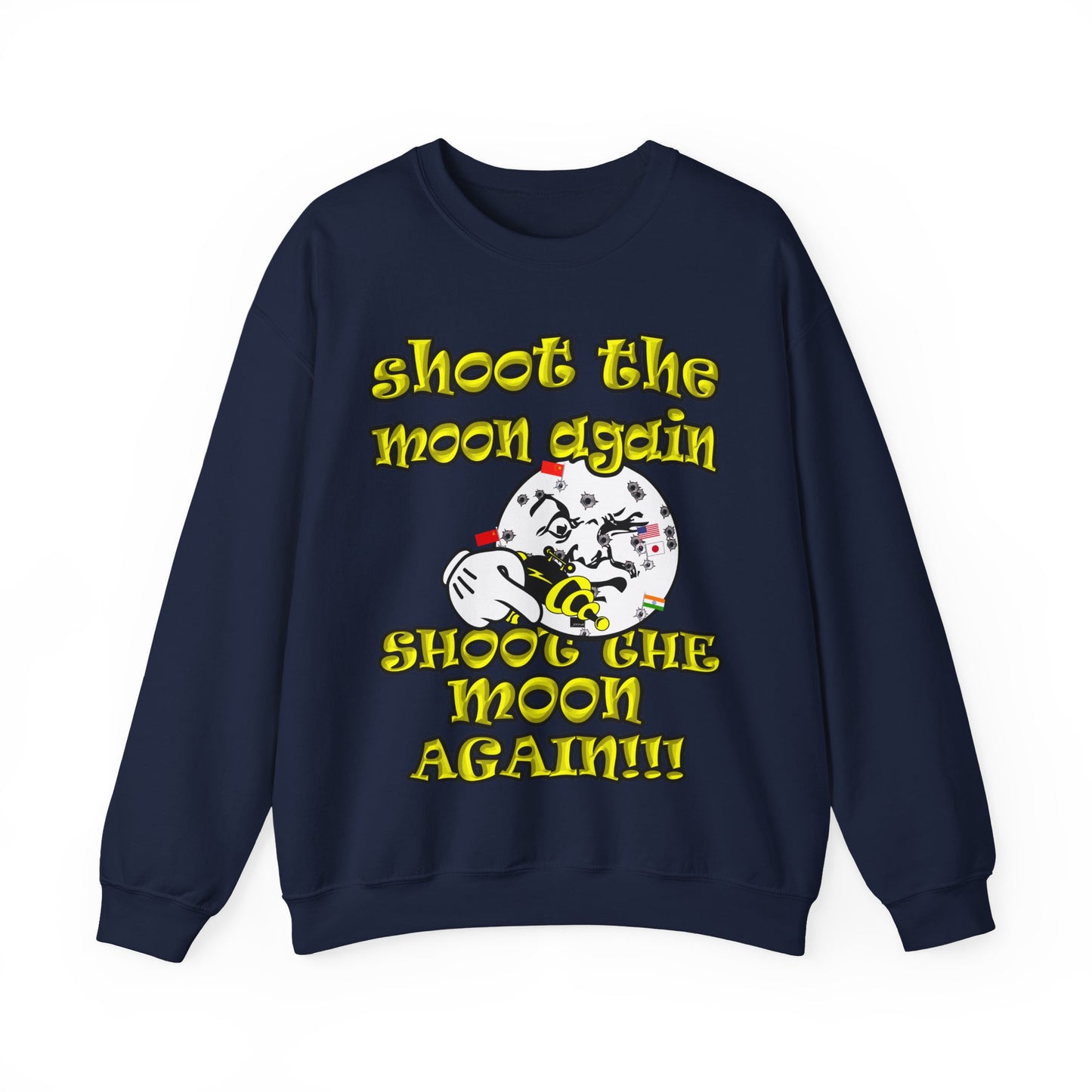 shoot the moon again - Unisex Heavy Blend™ Crewneck Sweatshirt