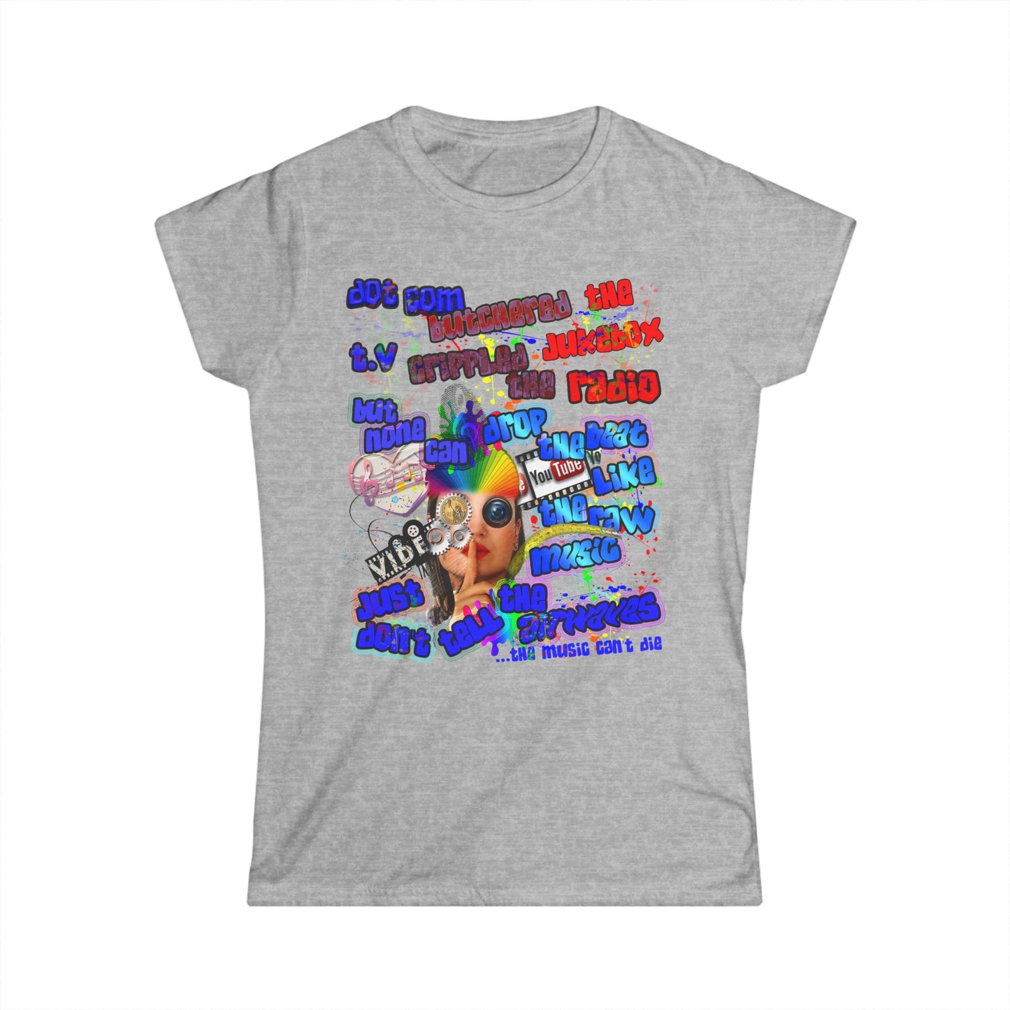 drop the beat - Women's Softstyle Tee