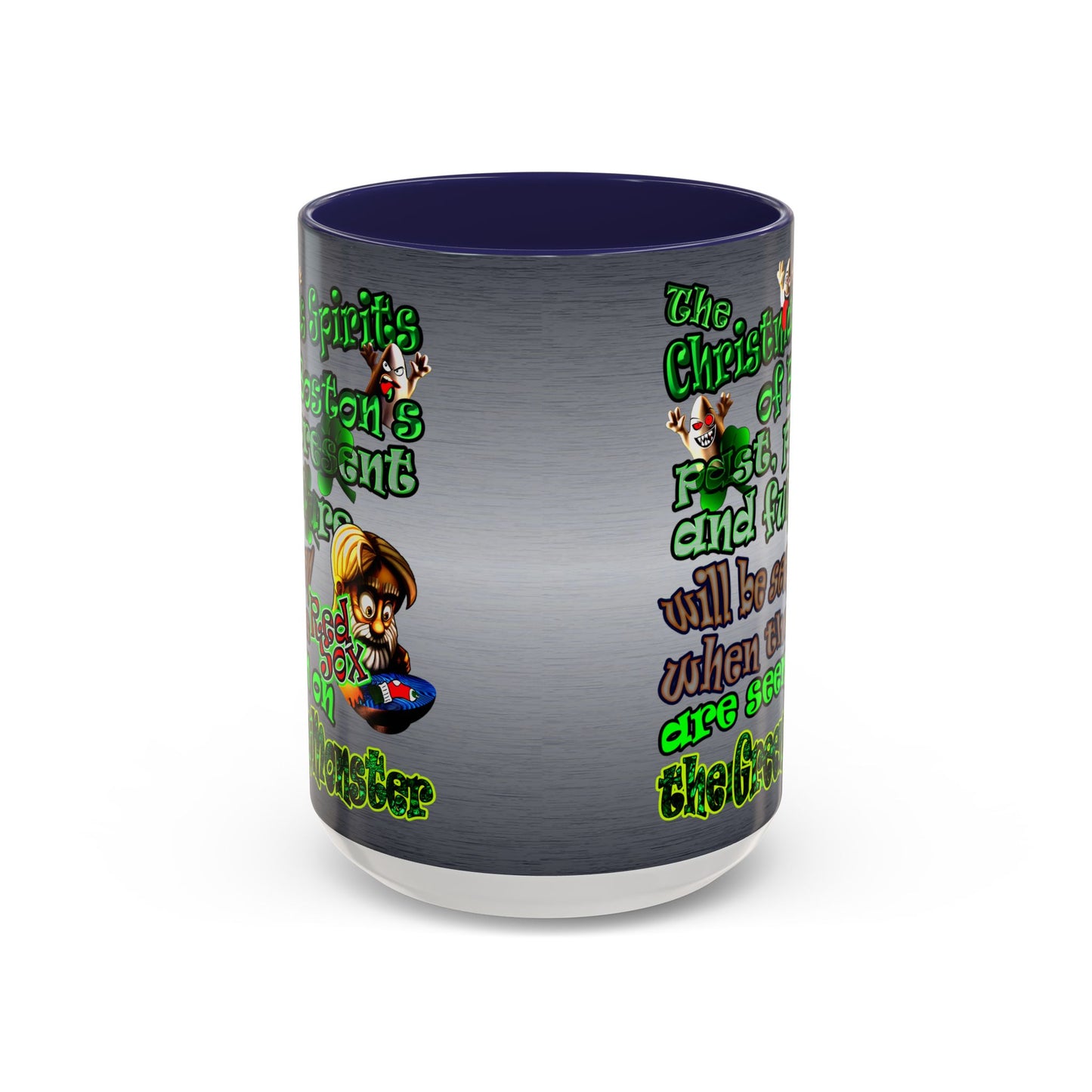 christmas spirits of boston - Accent Mug (brushed nickel)