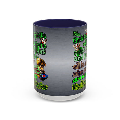 christmas spirits of boston - Accent Mug (brushed nickel)