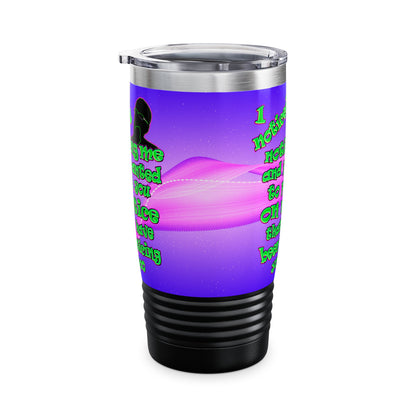 noticed you noticing - Ringneck Tumbler, 20oz (purple-pink wave)