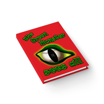 green monster - journal-lined (red)