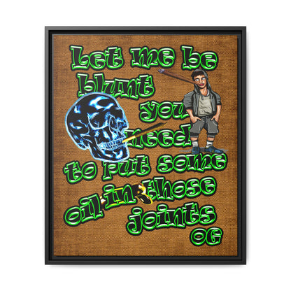 og - framed canvas art (brown papyrus)