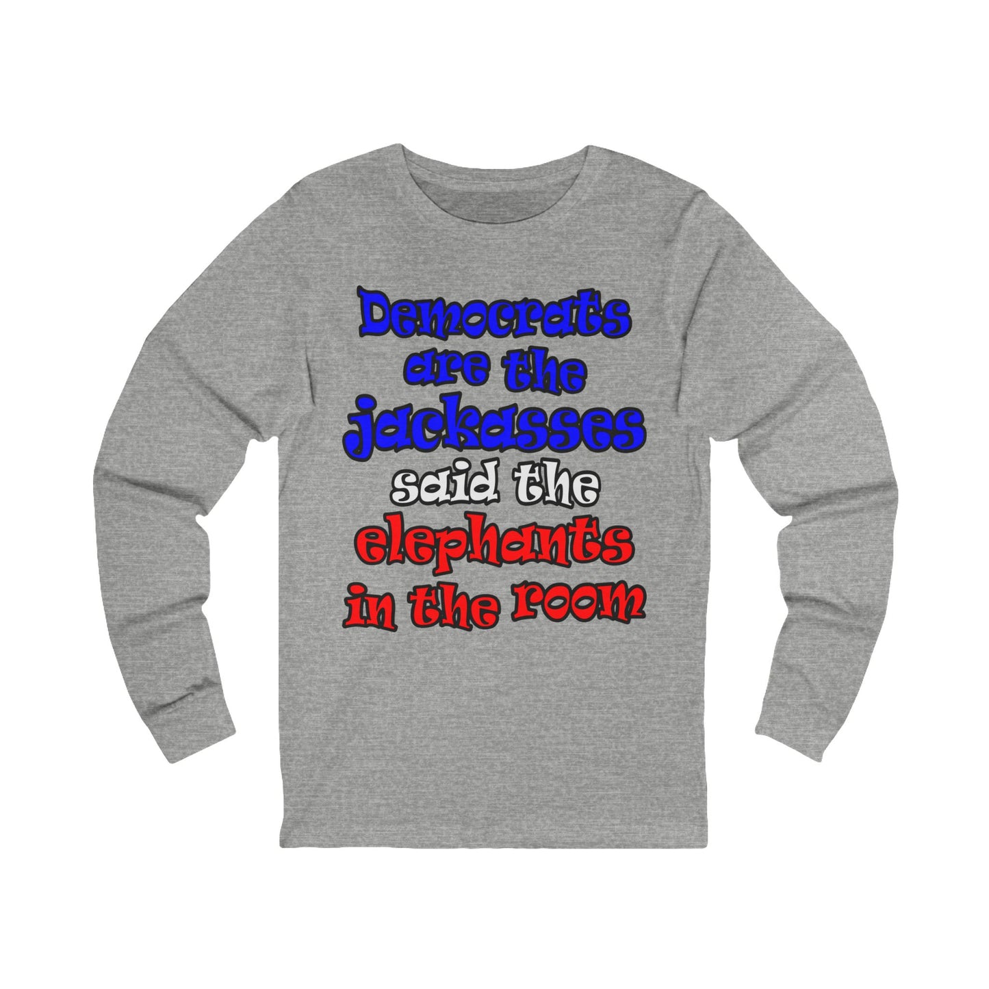 donkeys and elephants - Unisex Jersey Long Sleeve Tee