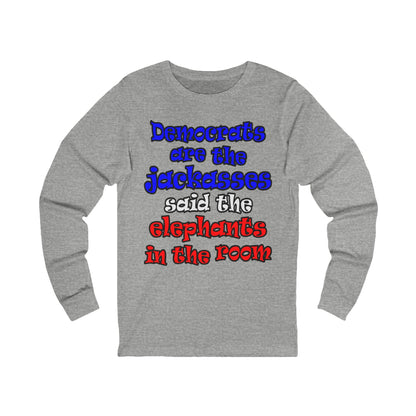 donkeys and elephants - Unisex Jersey Long Sleeve Tee