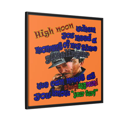 high noon - framed canvas art (crusta)