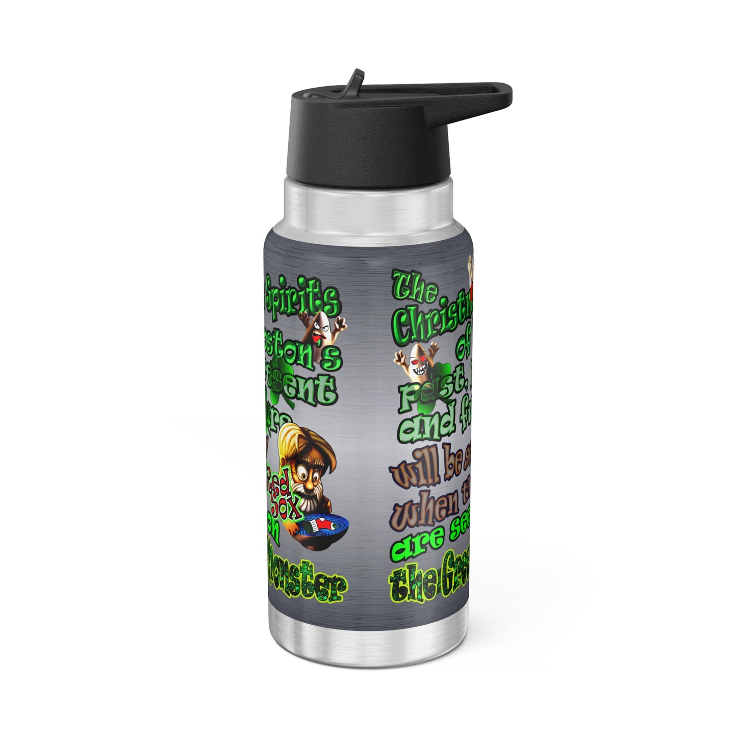 christmas spirits of boston - Gator Tumbler, 32oz  (brushed nickel)