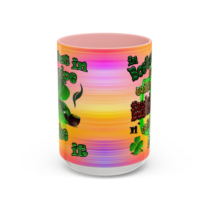celtics logo - Accent Mug (color blur)