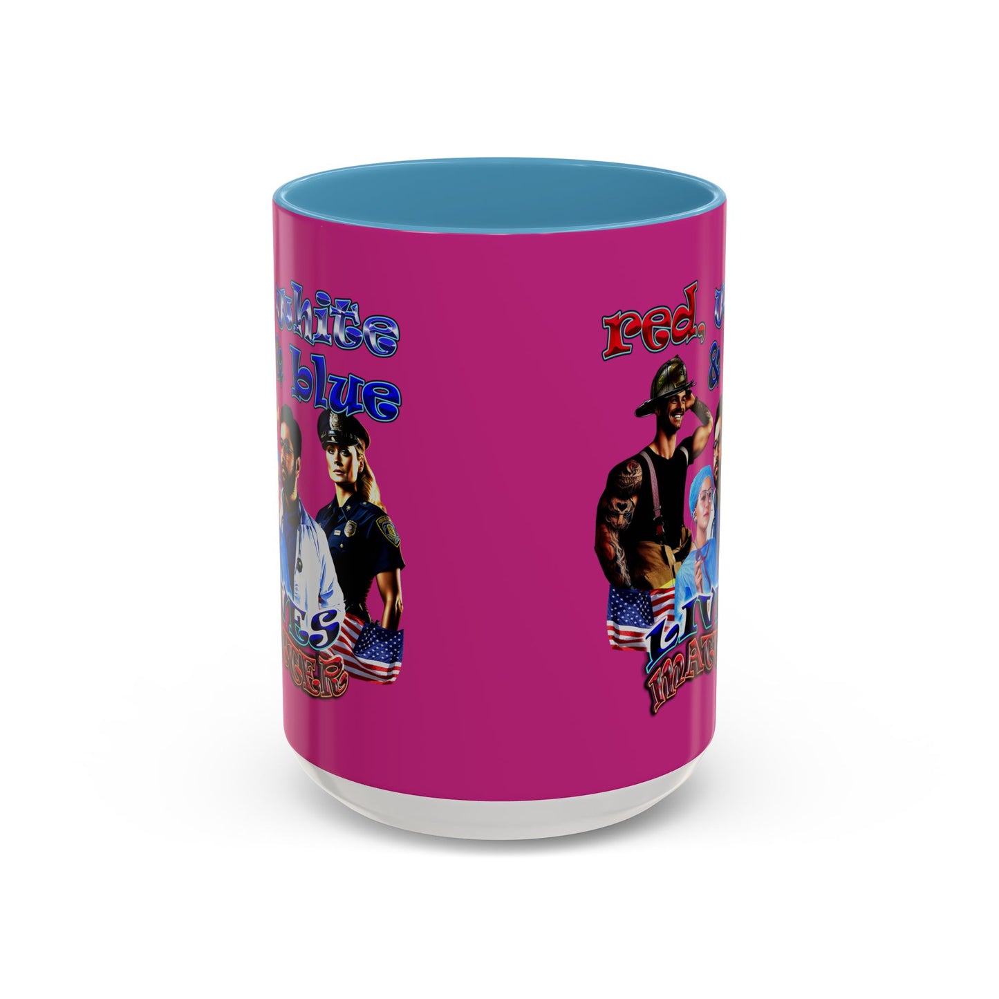 rw&b lives matter - Accent Mug (pink)