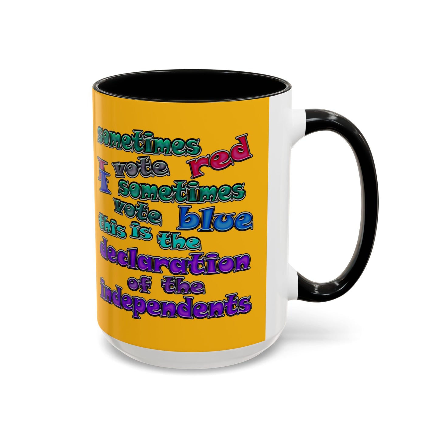 declaration of the independents - Accent Mug (yellow)