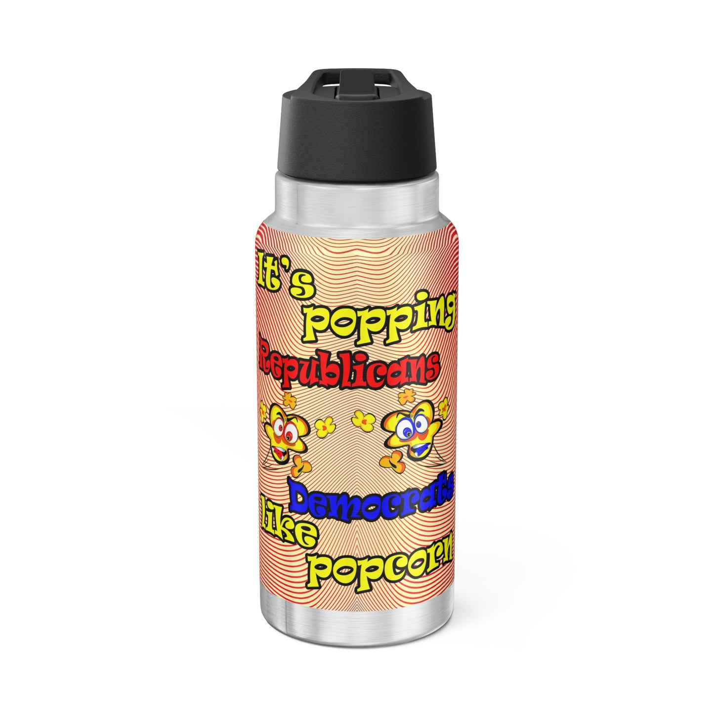 popping like popcorn - Gator Tumbler, 32oz  (yellow-orange wave)