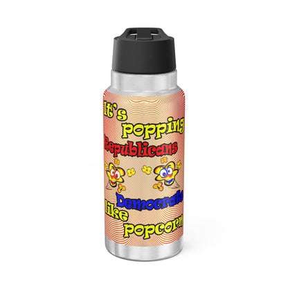 popping like popcorn - Gator Tumbler, 32oz  (yellow-orange wave)