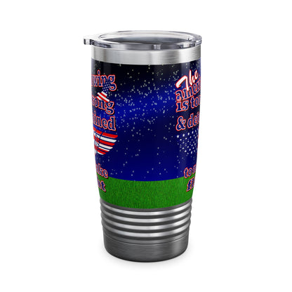 american wing - Ringneck Tumbler, 20oz ('snoops' background)