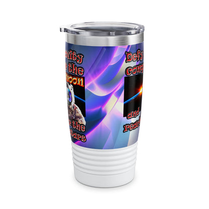 defy conquer reach - Ringneck Tumbler, 20oz (grey-pink wave)