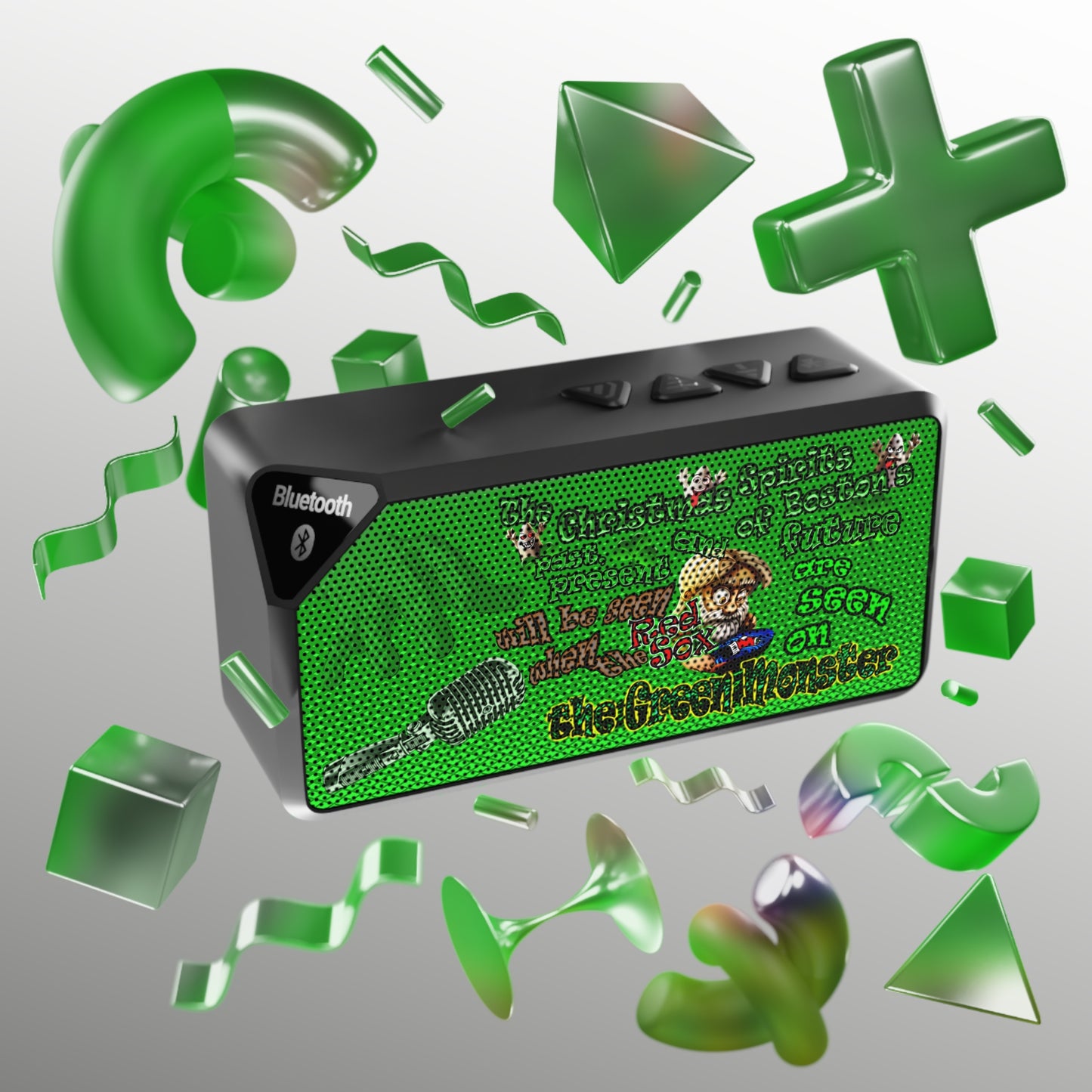christmas spirits of boston - Jabba Bluetooth Speaker (logo green)