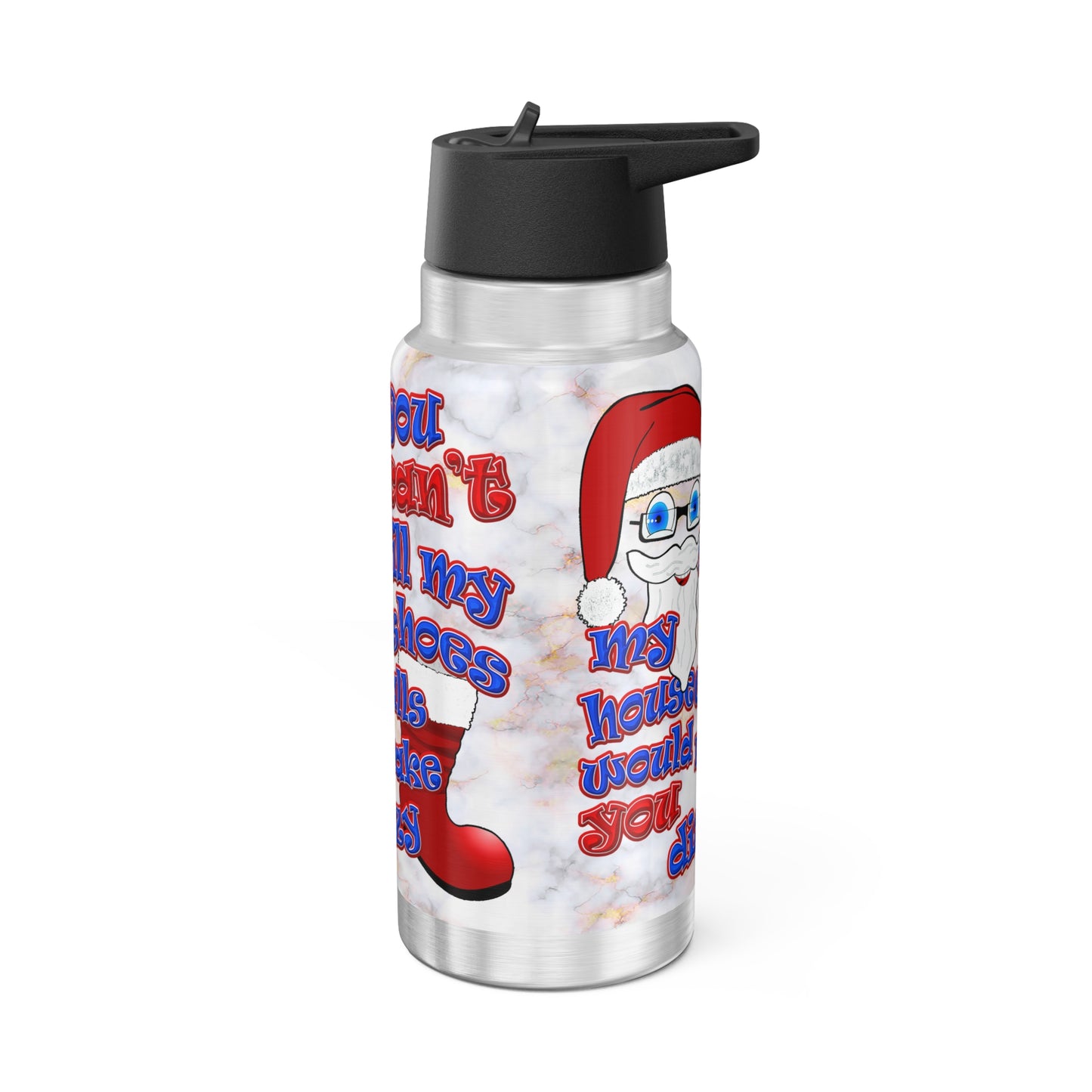 santa's shoes - Gator Tumbler, 32oz  (white marble)