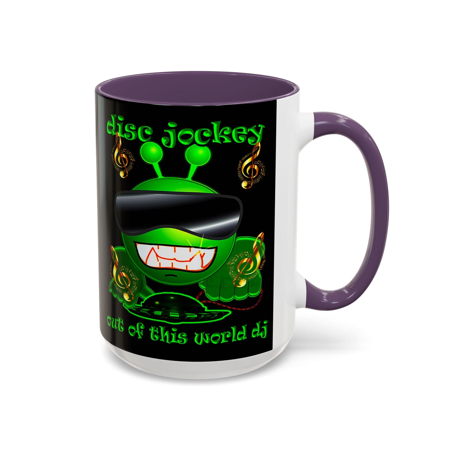 disc jockey - Accent Mug (black)