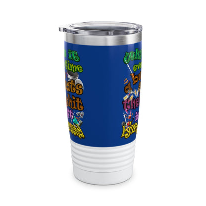 the bum's shit - Ringneck Tumbler, 20oz (dark blue)