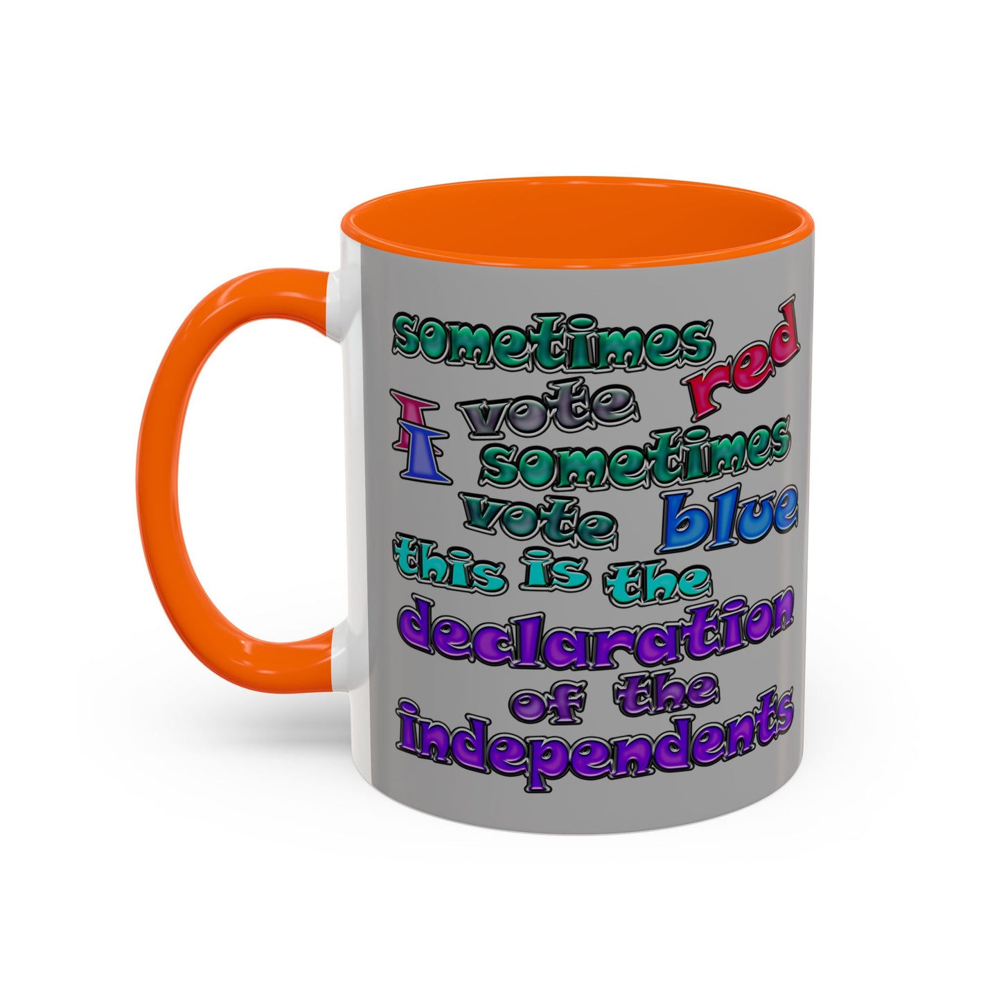declaration of the independents - Accent Mug (light grey)
