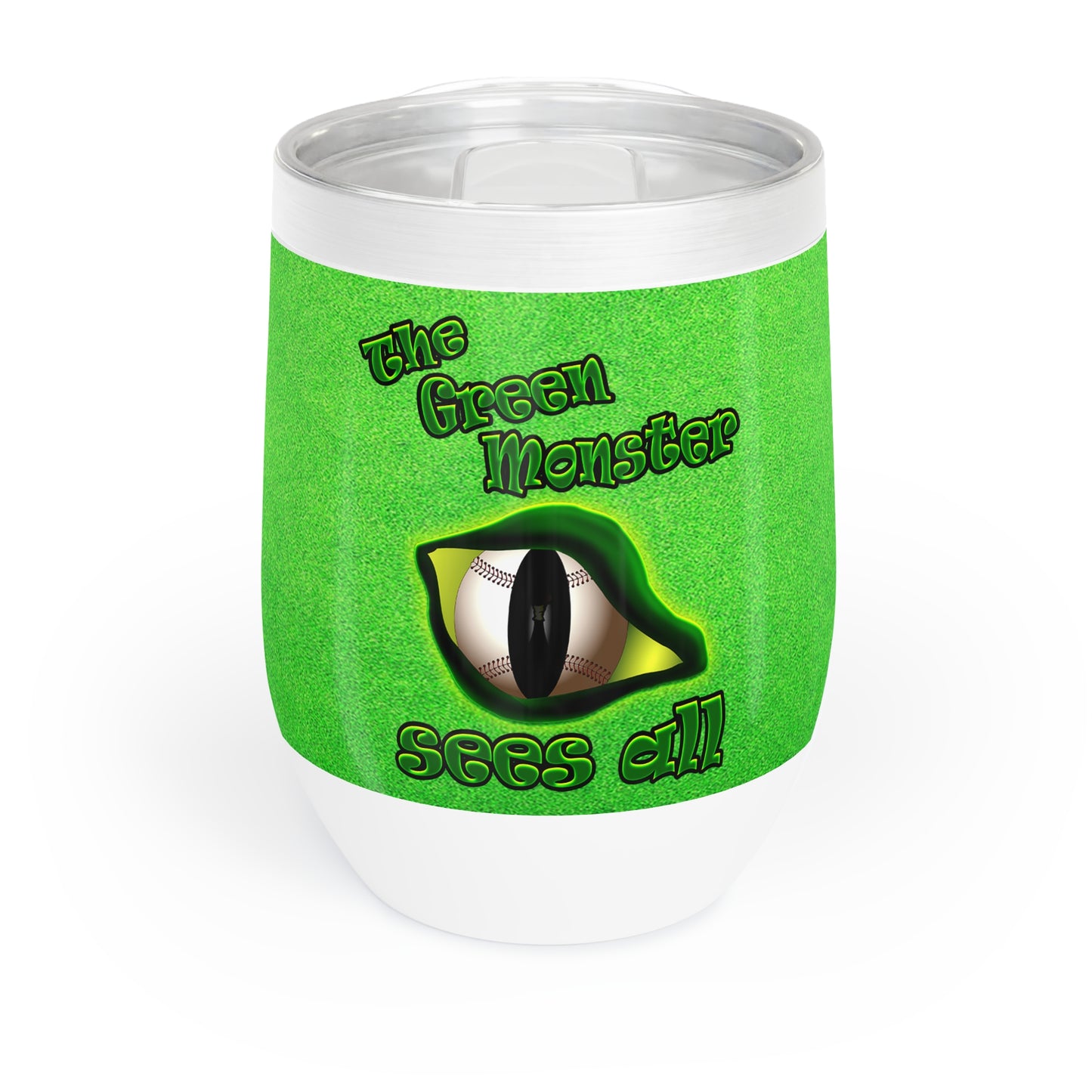green monster - Chill Wine Tumbler (green turf)