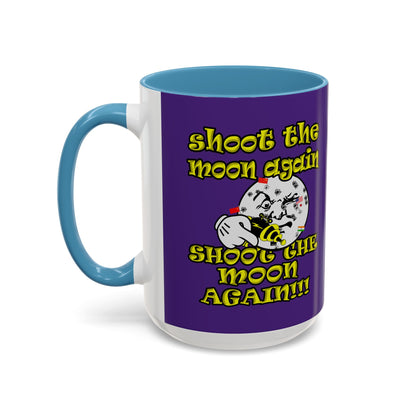 shoot the moon again - Accent Mug (purple)