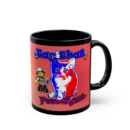 tag that - Black Mug (yellow-orange wave)