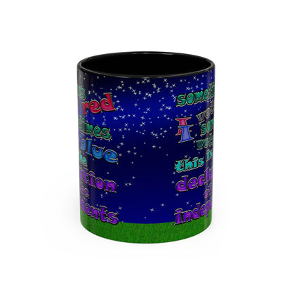 declaration of the independents - Accent Mug ('snoops' background)