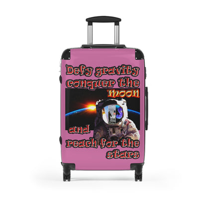 defy conquer reach - Suitcase (light pink)