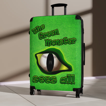 green monster - Suitcase (green turf)