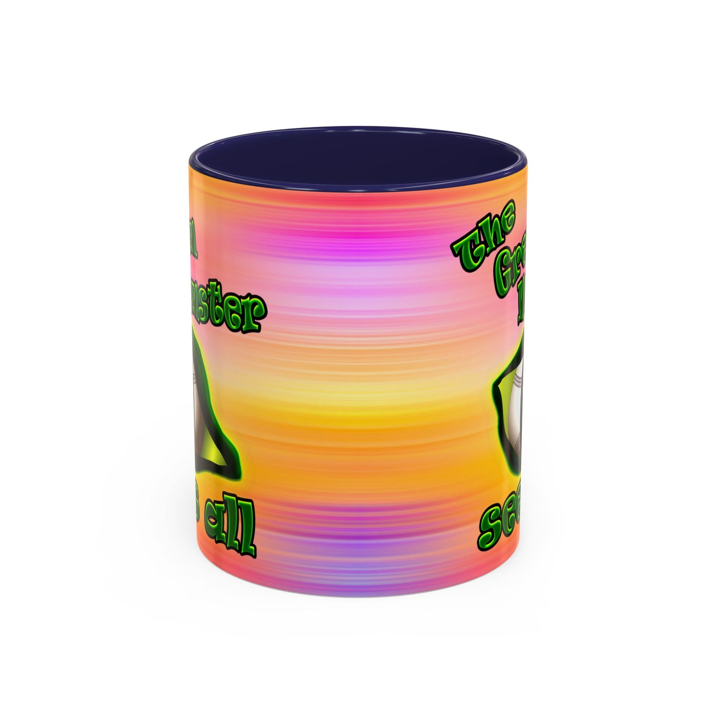 green monster - Accent Mug (color blur)