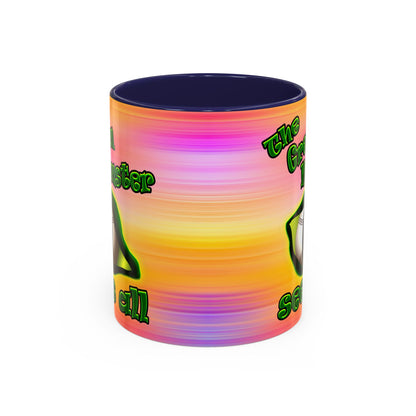 green monster - Accent Mug (color blur)