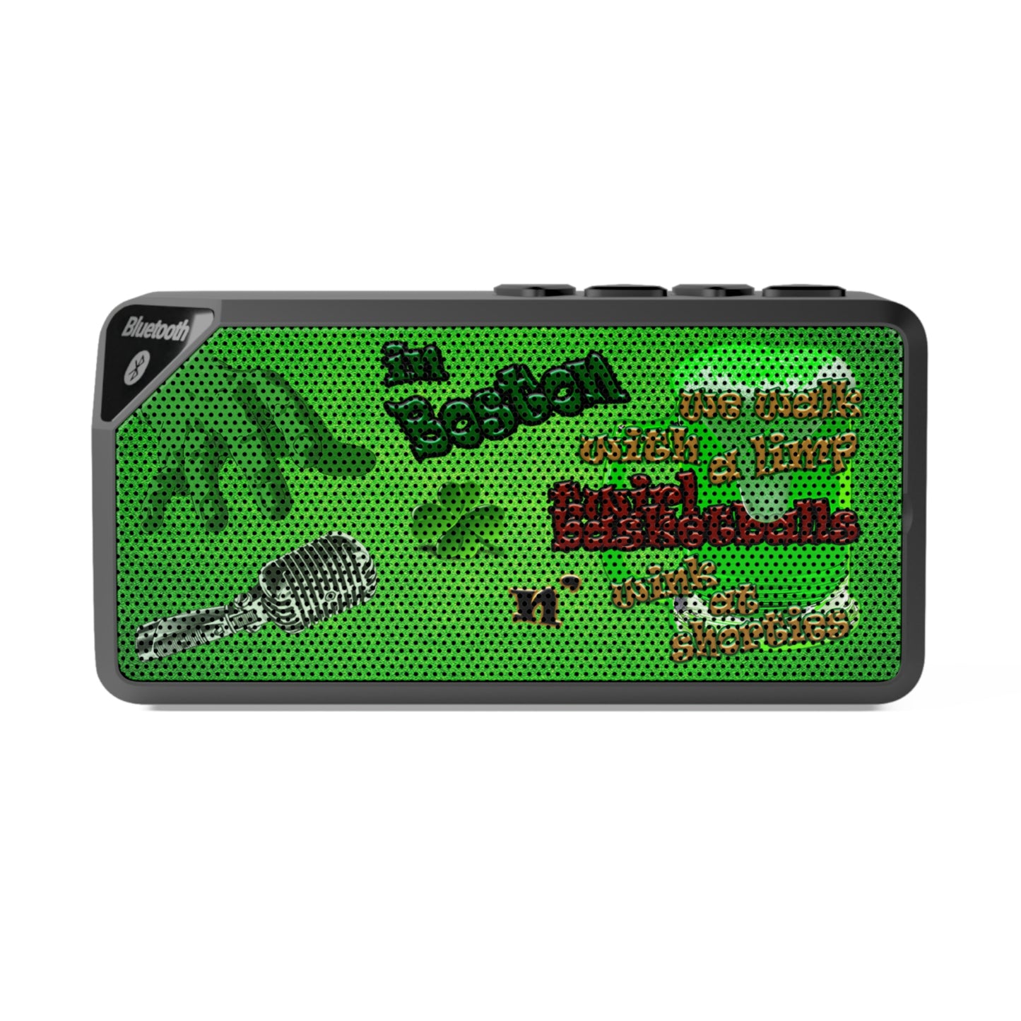 celtics logo - Jabba Bluetooth Speaker (green turf)