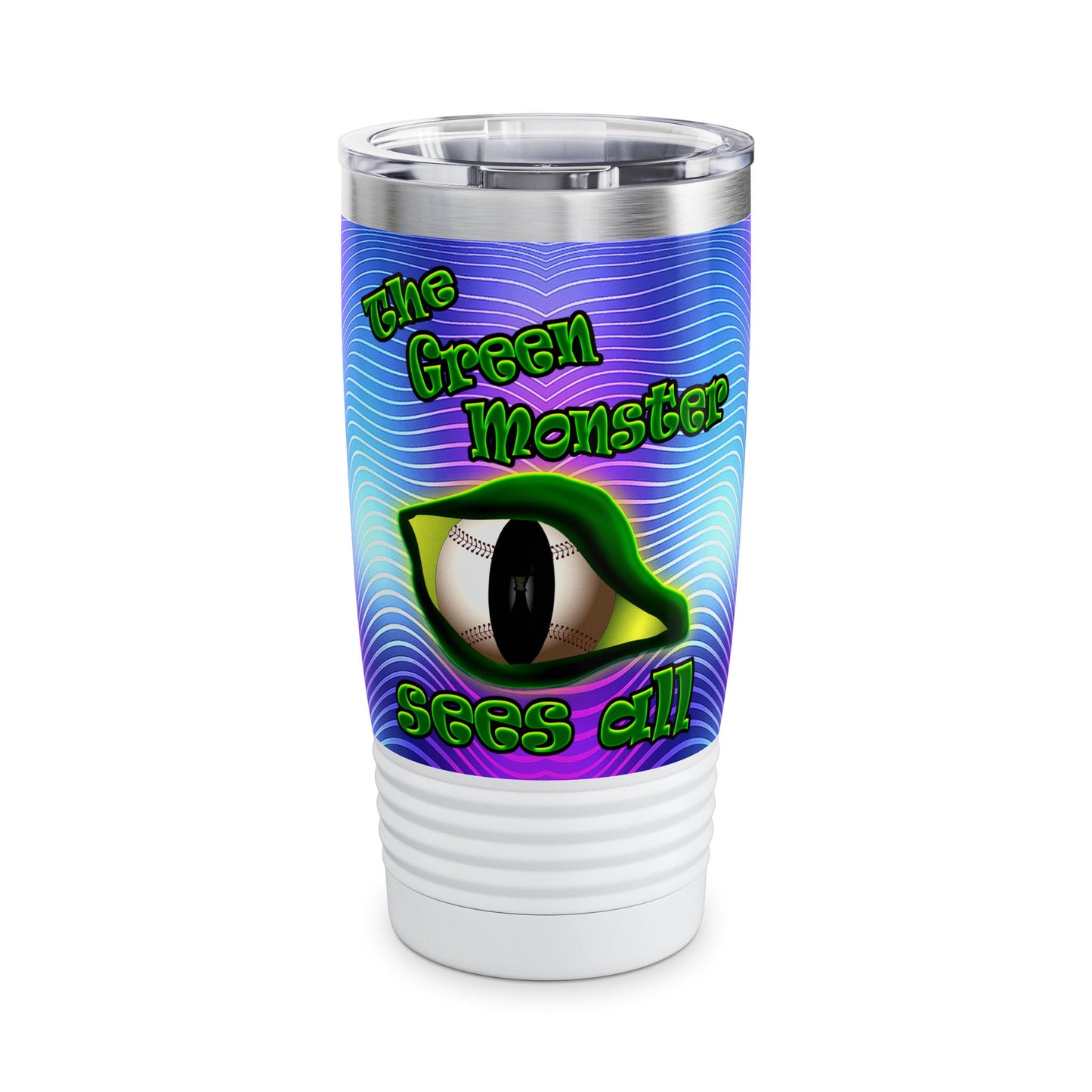 green monster - Ringneck Tumbler, 20oz (purple wave)