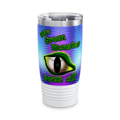 green monster - Ringneck Tumbler, 20oz (purple wave)