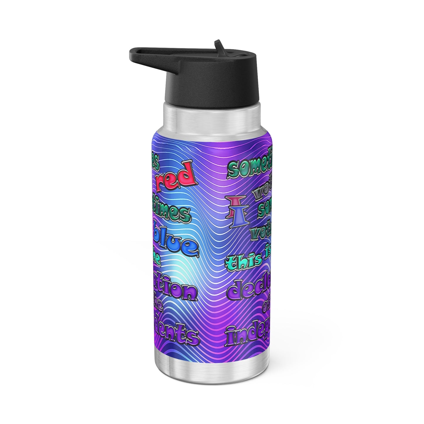 declaration of the independents - Gator Tumbler, 32oz  (purple wave)