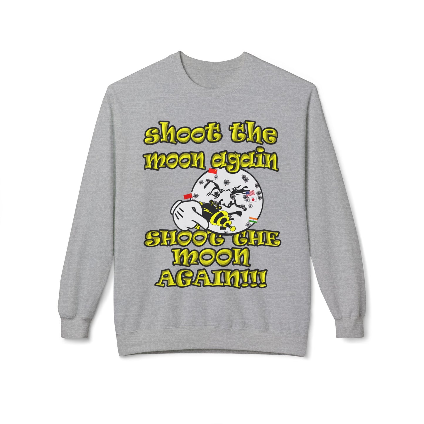 shoot the moon again - Unisex Midweight Softstyle Fleece Crewneck Sweatshirt