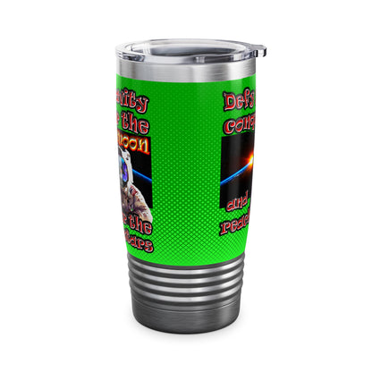 defy conquer reach - Ringneck Tumbler, 20oz (logo green)