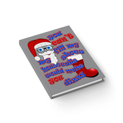 santa's shoes - journal-blank (grey)