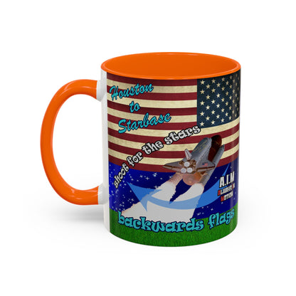 shoot for the stars - Accent Mug ('snoops' background)