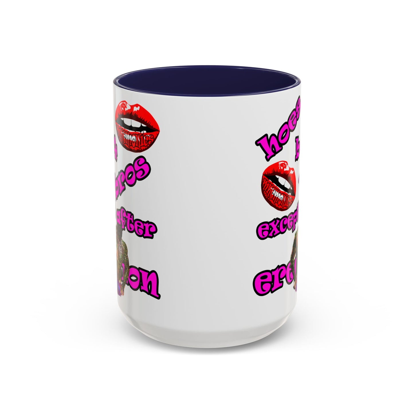 hoes b4 bros - Accent Mug (white)