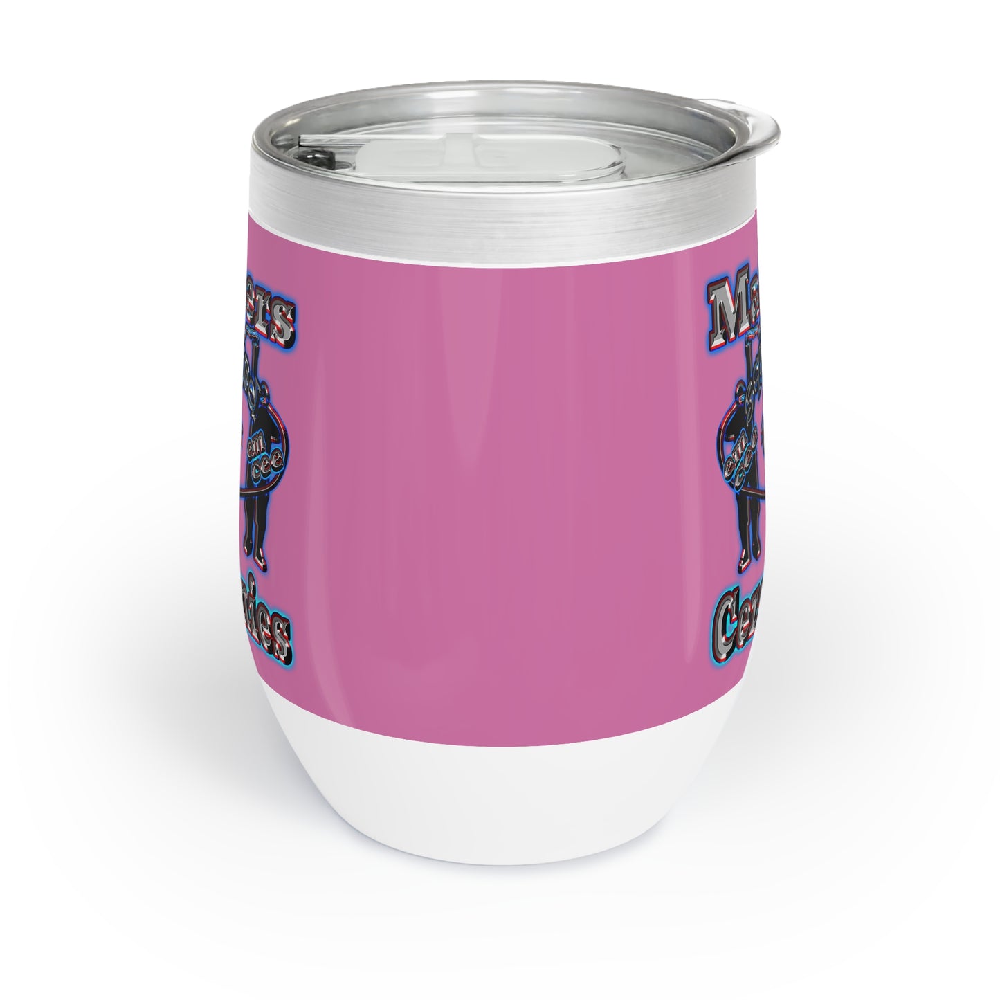 em cee squared - Chill Wine Tumbler (light pink)