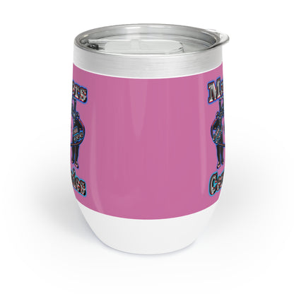 em cee squared - Chill Wine Tumbler (light pink)
