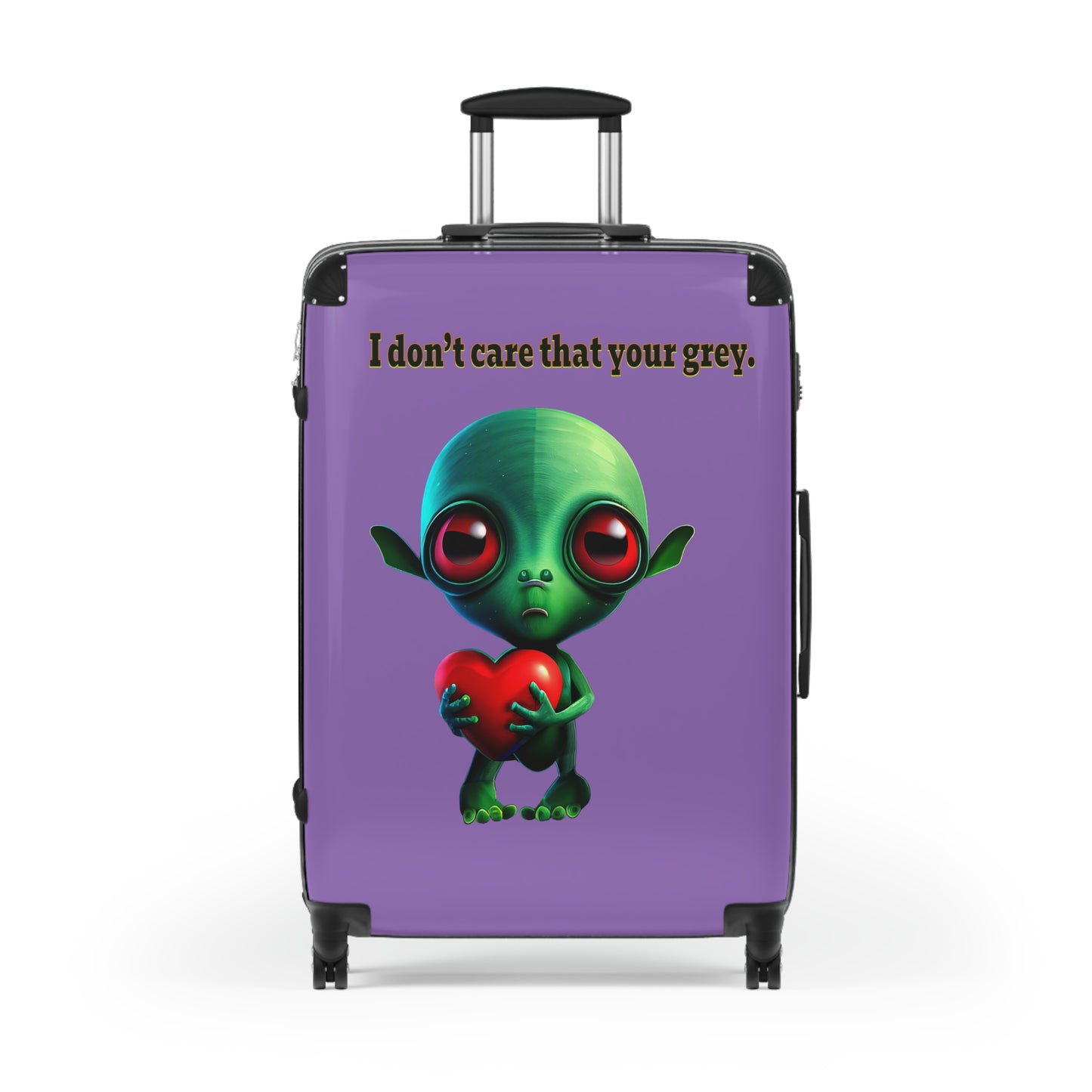 I don't care that your grey - Suitcase (light purple)