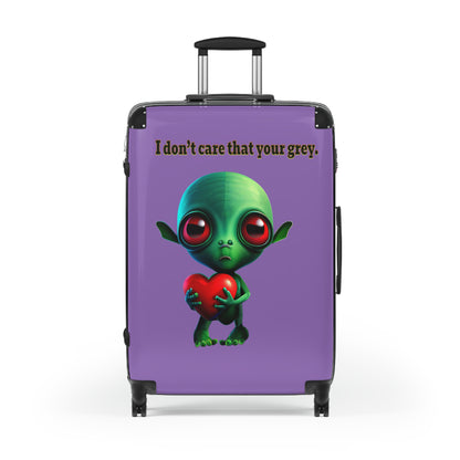 I don't care that your grey - Suitcase (light purple)