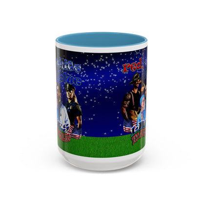 rw&b lives matter - Accent Mug ('snoops' background)