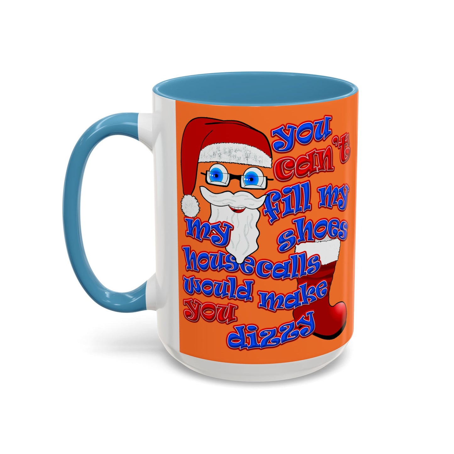 santa's shoes - Accent Mug (crusta)